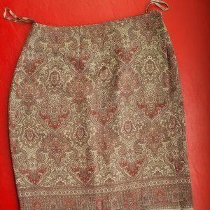 Wrap around pencil skirt